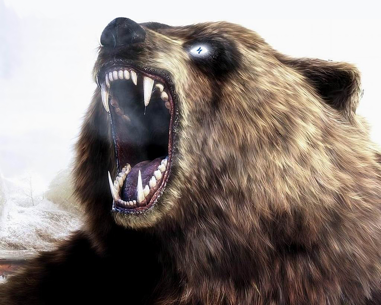 Медведь рычит